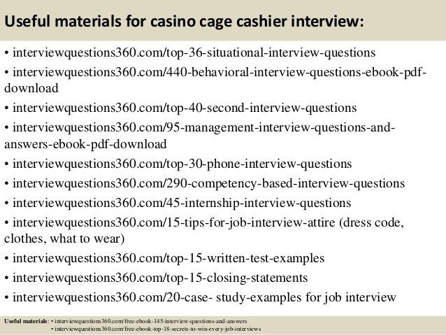 Job Interview Questions For Casino Dealers